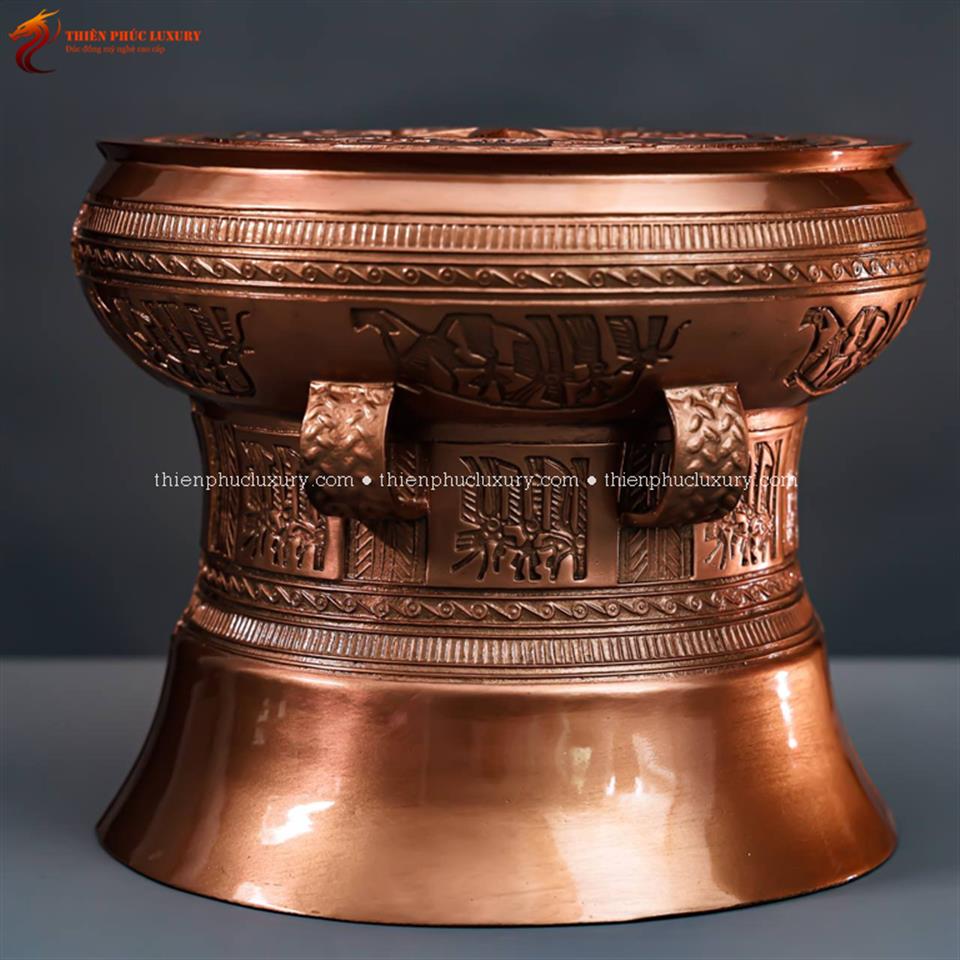 Quả trống đồng vân chìm 20cm