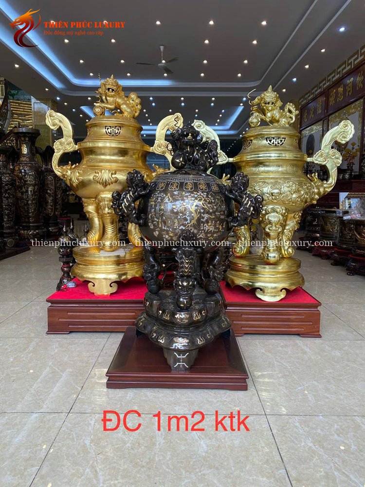 Đỉnh Cầu Thất Lân Khảm Tam Khí Cao 1m2